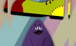Grimace vs giant clown shoes image