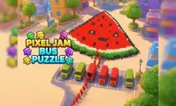 image bg Pixel Jam Bus Puzzle