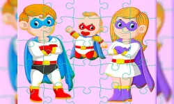 Super Hero Family Jigsaw image