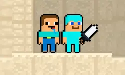 Noob vs Pro Sand island image
