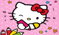 Color & Paint By Number With Hello Kitty image