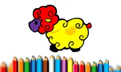image bg Baby Sheep Coloring Book