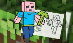 Minecraft Fun Coloring Book image
