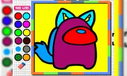 Among Us Coloring Fun image