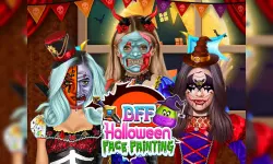 BFF Halloween Face Painting image
