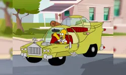 The Simpsons Car Jigsaw image