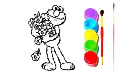Elmo Coloring Book image