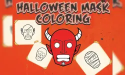 Halloween Mask Coloring Book image