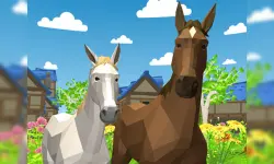Horse Family Animal Simulator 3D image