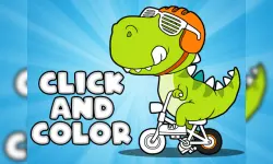 Click And Color Dinosaurs image