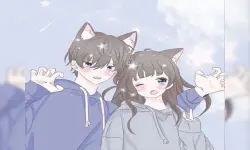 Cute Anime Couple image