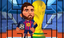 Messi in a maze image