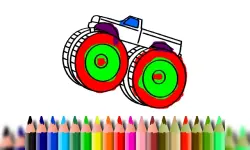 BTS Monster Truck Coloring image
