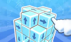 New Years Cube in 3D image