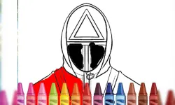 Squid Game Coloring Round image