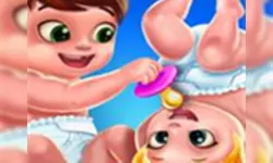 Baby Twins Caring Day image
