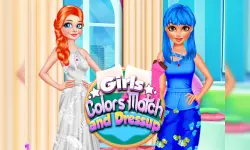 Girls Colour Match and Dress up image
