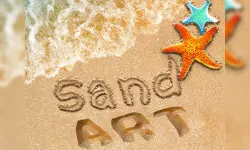 Sand Drawing Game : painting image