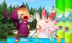 Masha Bee Hand Doctor Game Online - Hospital Surge image