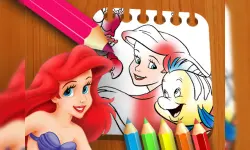 The Little Mermaid Coloring Book image