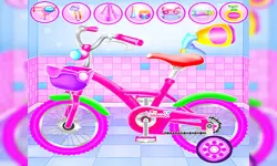 Girl Bike Fix Washing Salon image