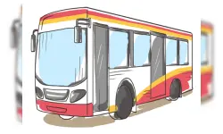 Cartoon Bus Slide image