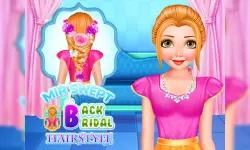 Mia Swept-Back Bridal Hairstyle image