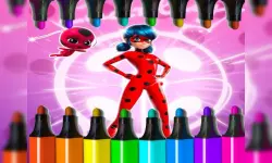 Miraculous Ladybug Coloring Game image