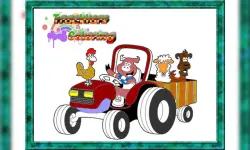 image bg Tractor Coloring Pages