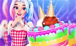 Cute Doll Cooking Cakes image
