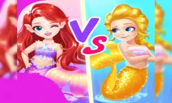 Mermaid Paper Doll Dress Up image