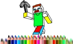 BTS Minecraft Coloring image