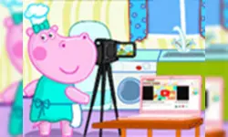 Hippo YouTube Desserts Video Filming image