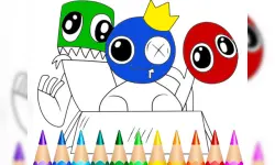 Rainbow Friends Coloring Book Game image