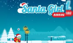 Santa Girl Running image