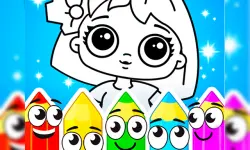 Coloring Dolls image