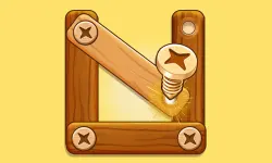 Wood Nuts Bolts Screw image