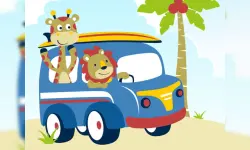 Cute Animals With Cars Difference image