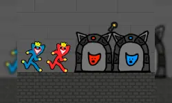 Red and Blue Stickman Huggy 2 image