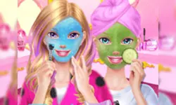 Best Friends Sleepover Party - Makeover Game image