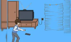 Turn on the TV image