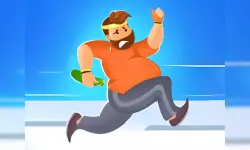 Fat man parkour image