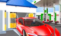 Gas Station: Car Parking image