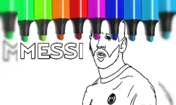 Messi Coloring Pages image