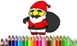 BTS Santa Claus Coloring image