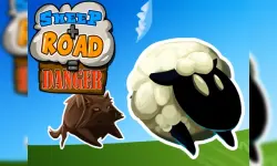 Sheep + road = Danger image