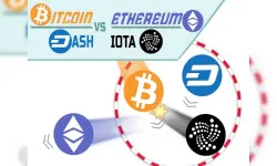 BITCOIN vs ETHEREUM DASH IOTA image