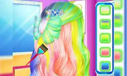 Fashion Rainbow Hairstyle Design image