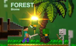 Noob vs Zombies - Forest biome image