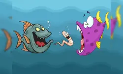Angry Fish Coloring image